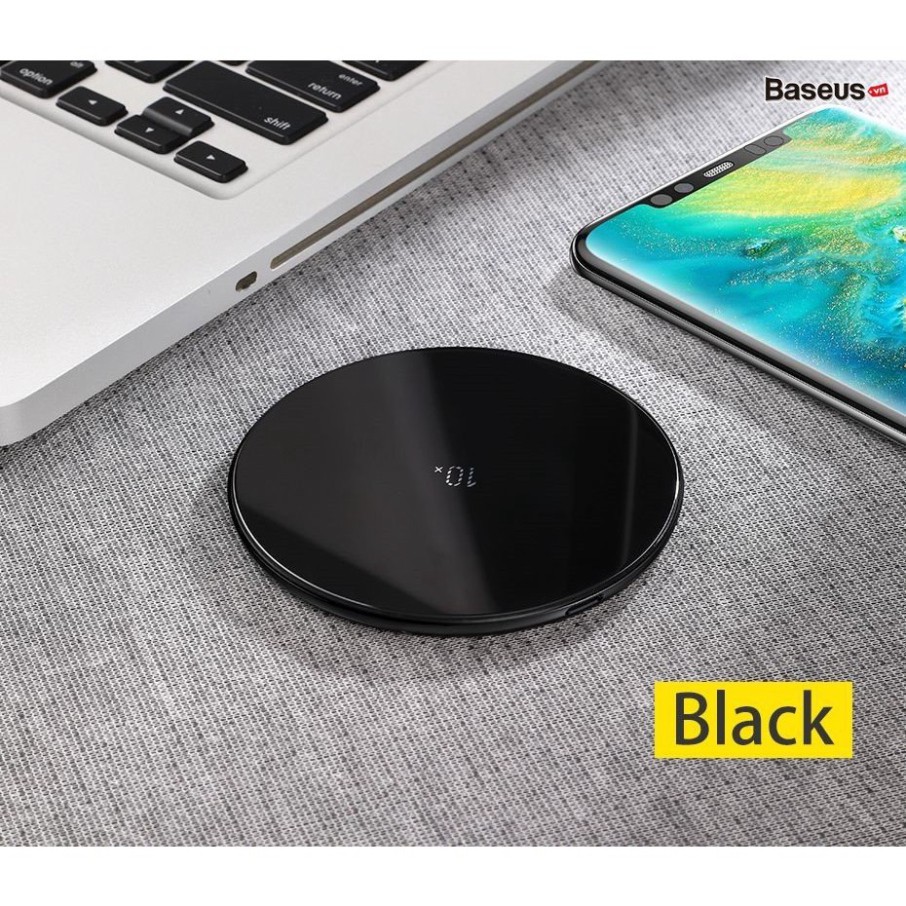 Đế sạc nhanh không dây BASEUS SIMPLE Wireless  cho Apple iPhone 8/ iPhone X / Samsung S8/ S9/ Note 8 ( 5W/ 7.5W, Qi