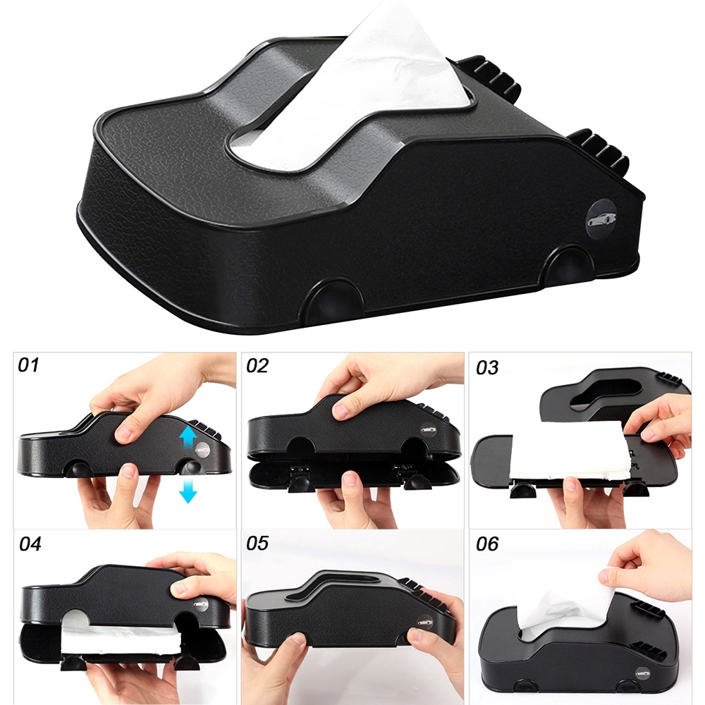 Hộp khăn giấy có chân đỡ điện thoại trên xe hơi | BigBuy360 - bigbuy360.vn