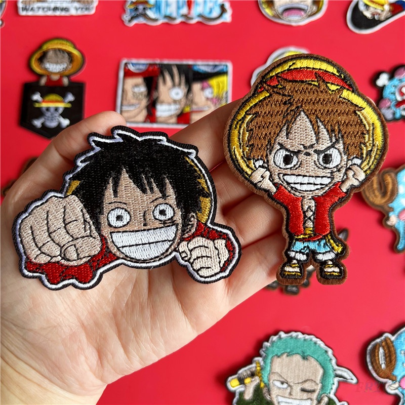 ♥ Miếng Dán Ủi Hình Nhân Vật Trong One Piece ♥ 1 Sticker Ủi Thêu Hình Anime