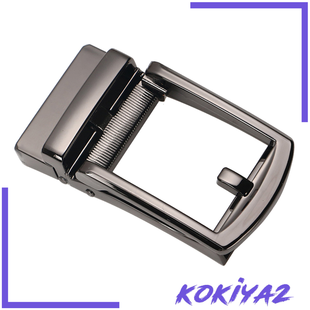 [KOKIYA2]Automatic Belt Buckle Alloy Polished Business Casual Ratchet Buckle Style 1