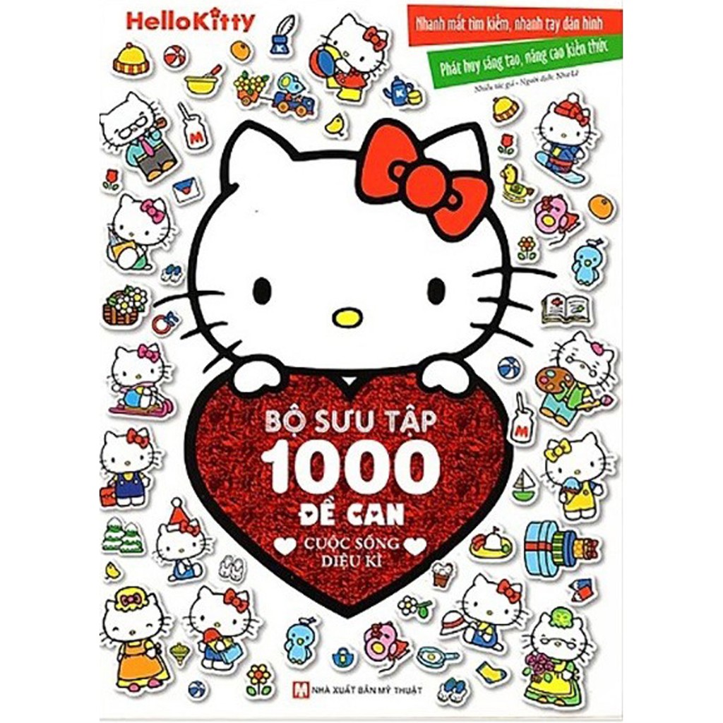 Sách Hello Kitty BST 1000 Đề Can Cuộc Sống Diệu Kì