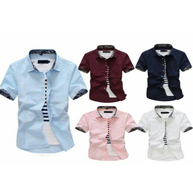 [Flash sale] BST Áo sơ mi Nam BIGSOP ngắn tay cổ hoa kiểu dáng hàn quốc 6 mẫu | BigBuy360 - bigbuy360.vn