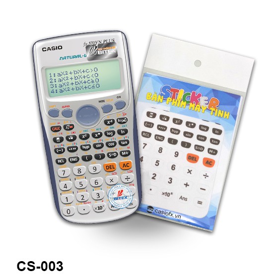 Combo 50 bộ  sticker bàn phím máy tính Casiofx 003