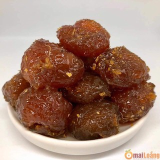 Mơ gừng dẻo cay chua ngọt hộp 500g. Date 12 tháng.