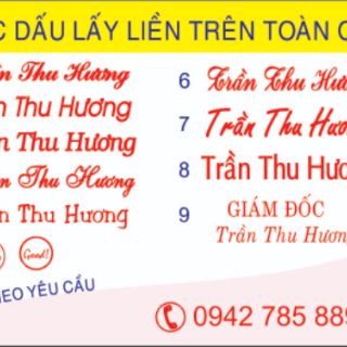 Mộc số tự xoay, số cao 9mm,