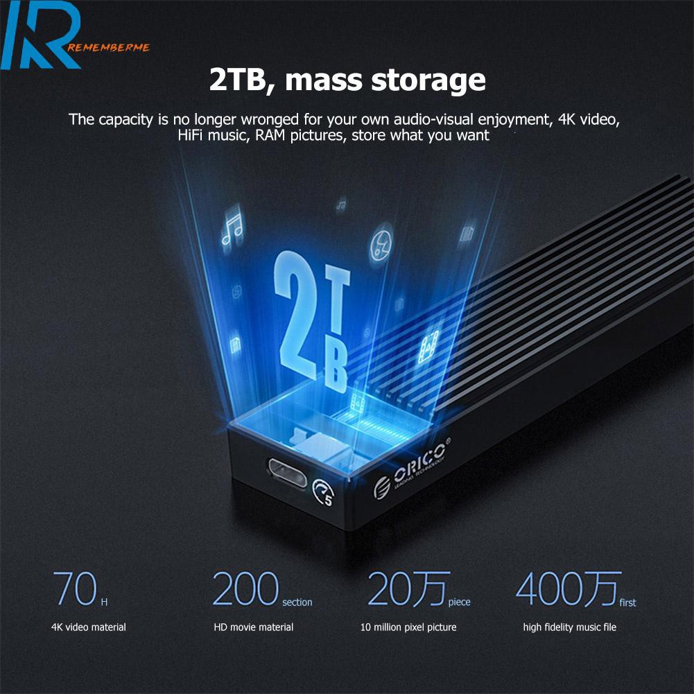 ORICO Vỏ Ổ Cứng Ngoài M2Pv-C3 Type-C M.2 Nvme Ssd Usb3.1 10gbps | BigBuy360 - bigbuy360.vn