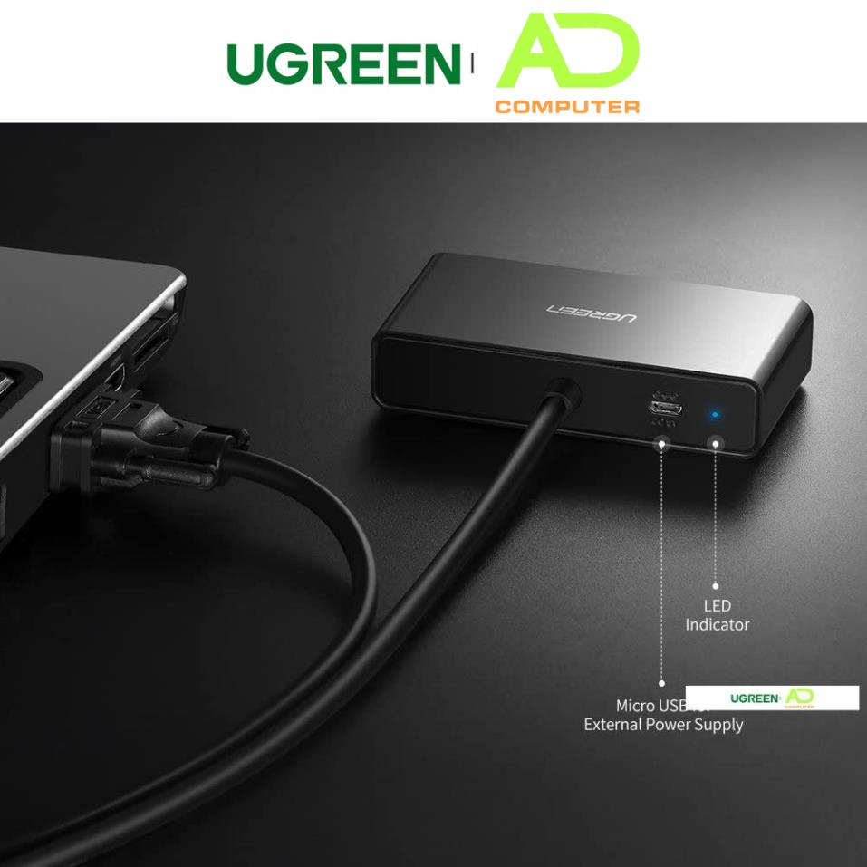Cáp chia VGA 1 ra 2 Ugreen 20918 độ phân giải Full HD - Hàng phân phối chính hãng