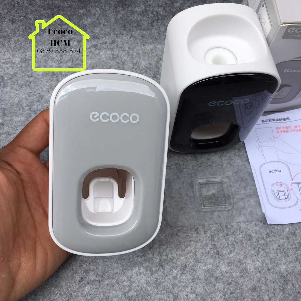 Nhả kem Ecoco đơn mini mẫu mới,Kệ lấy kem đánh răng đựng bàn chải đánh răng đơn ECOCO sang trọng cao cấp