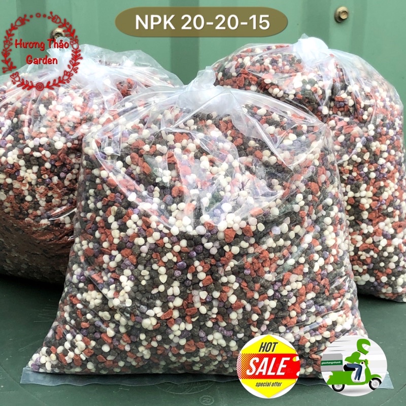 Phân Bón NPK 20-20-15 Đầu Trâu túi 1kg