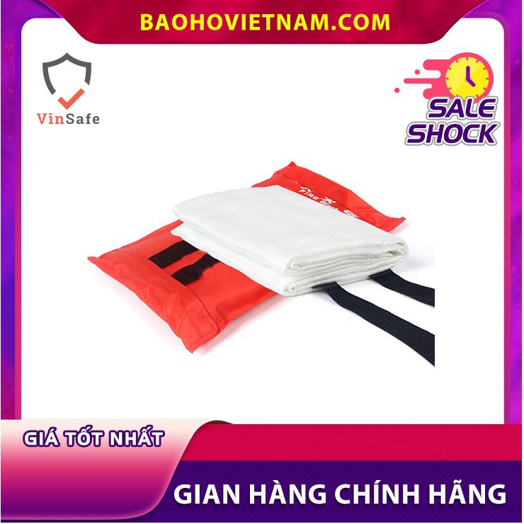 Chăn chữa cháy dập lửa vải sợi thủy tinh 1m5 x 1m5