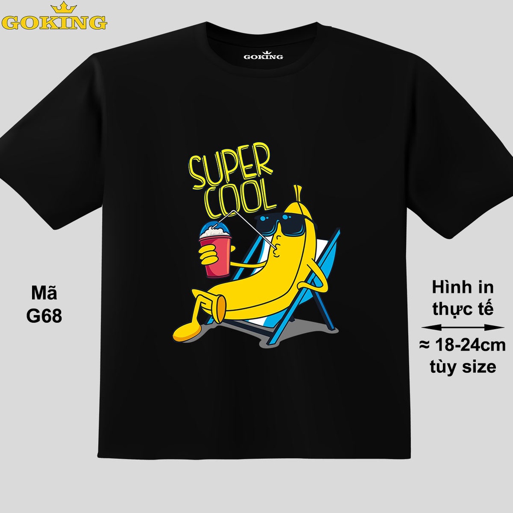 SUPER COOL, mã G68. Áo thun trẻ em in siêu đẹp cho bé trai, bé gái. Áo phông thoát nhiệt GOKING hàng hiệu cao cấp