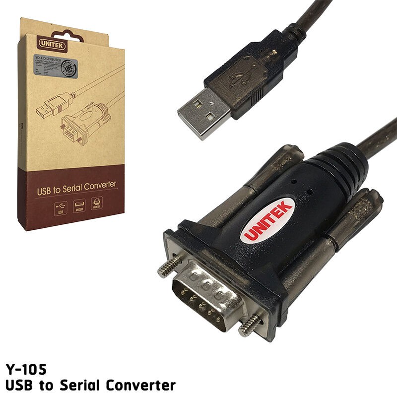 Cáp USB to RS232 (USB to com) Unitek Y-105 Chính hãng [HTE Quy Nhơn CN2]