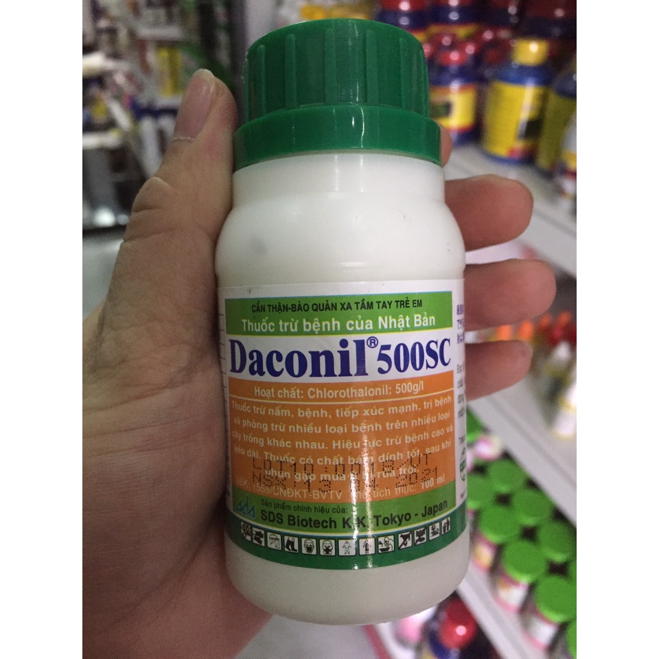 Thuốc trừ nấm bệnh Daconil 500sc đặc trị mốc sương, thán thư, đốm lá, phấn trắng.