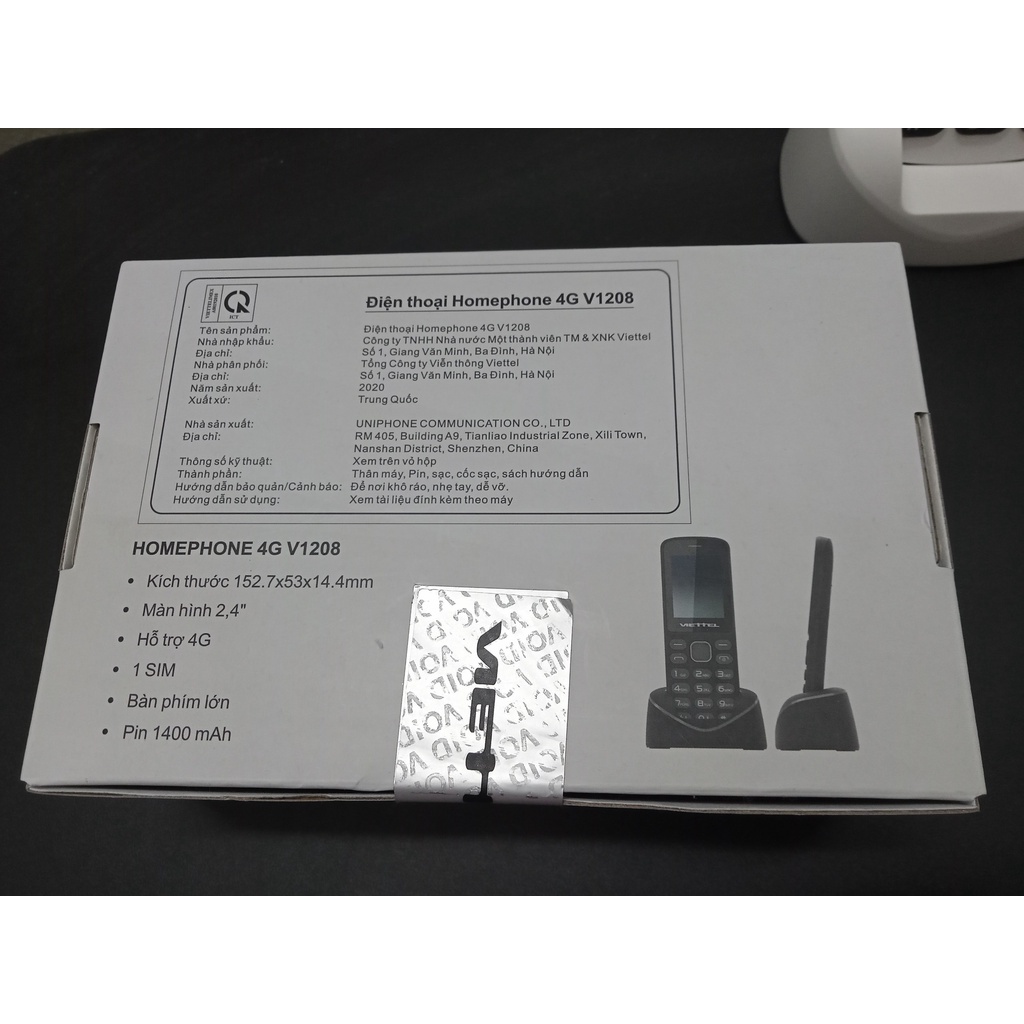 Homephone Viettel V1208, Điện thoại bàn không dây _Chính Hãng Viettel