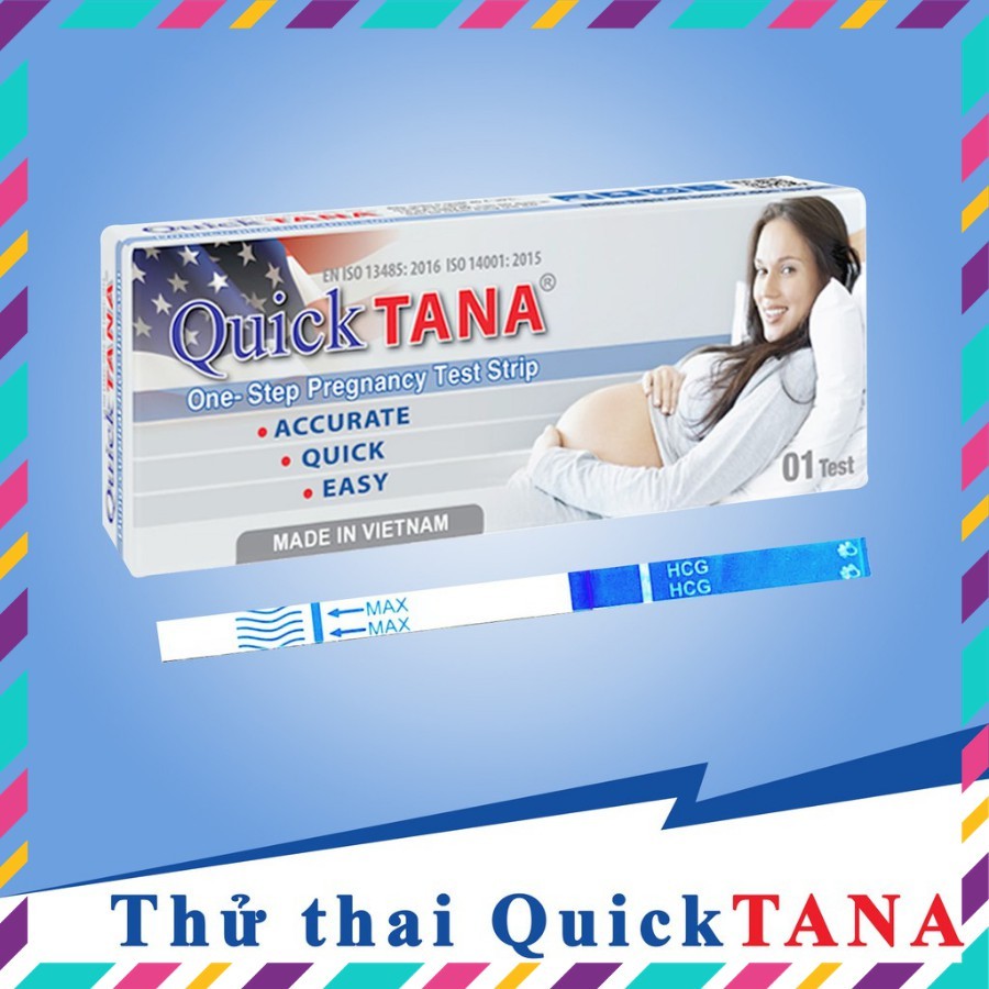 Que thử thai QUICKTANA - Luôn che tên sản phẩm khi giao hàng - test thai sớm, nhanh Quick Tana