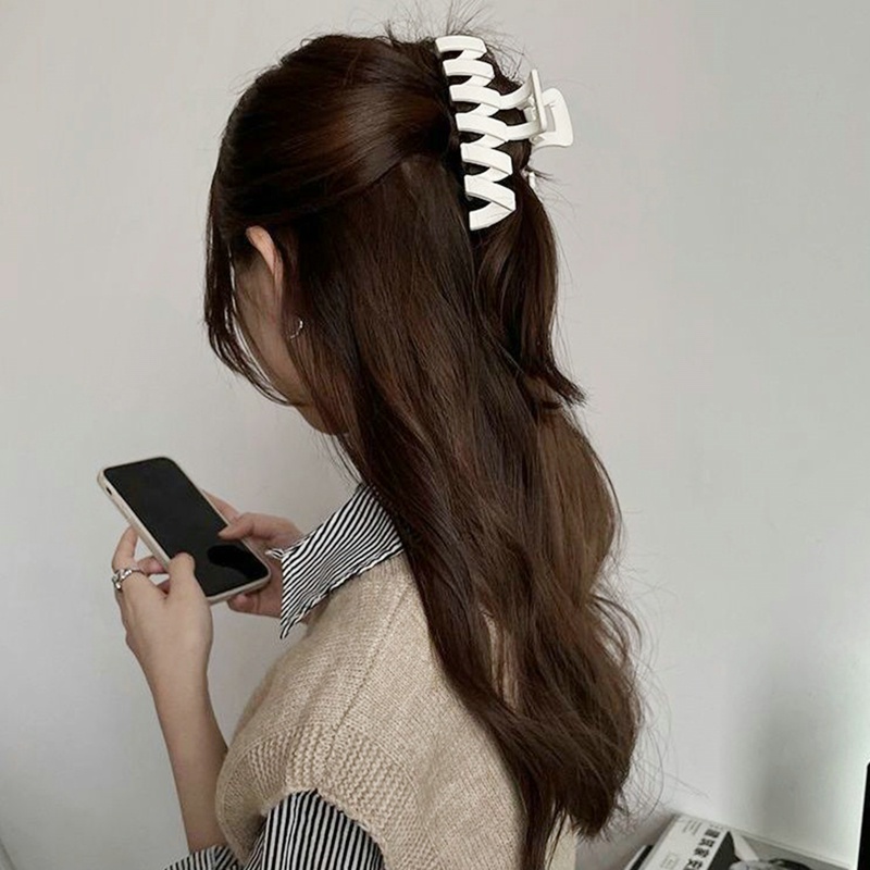 Kẹp Tóc Cỡ Lớn Phong Cách Retro Hàn Quốc Cho Nữ