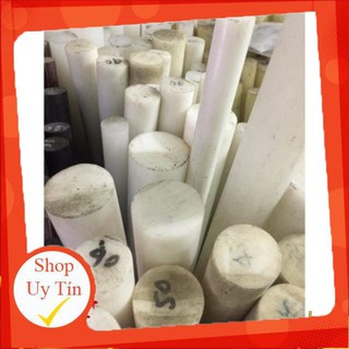 Nhựa pom phi 6mm x500mm (trắng đục)