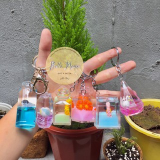 Móc Chìa Khoá Nước Đại Dương - Kim Tuyến Nhũ - Hình Dễ Thương