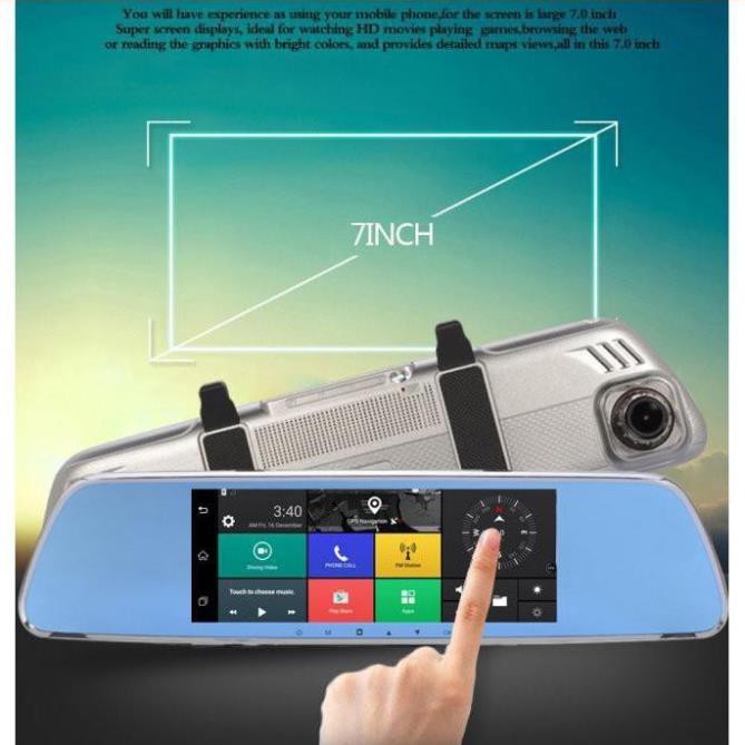 [RẺ SỐ 1 SHOPEE] Camera hành trình kẹp gương Android/GPS/3G/4G/wifi đa năng cao cấp JC900 . | BigBuy360 - bigbuy360.vn