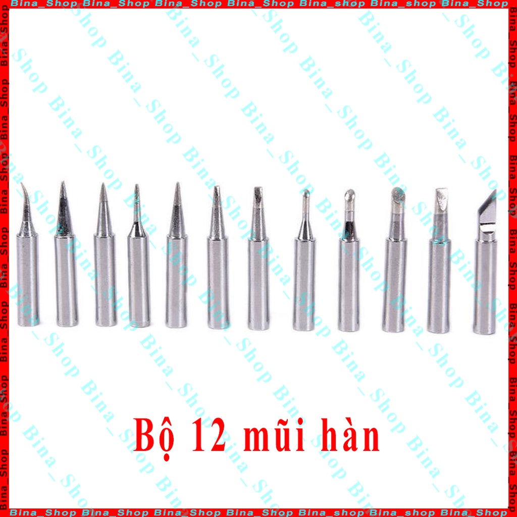 Bộ 10 mũi hàn thiếc thông dụng cho mỏ hàn 936 900M 908 908s