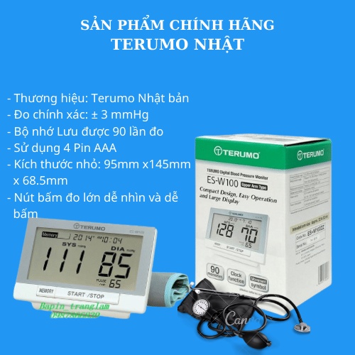 Máy đo huyết áp, Terumo ES-W100 chính hãng