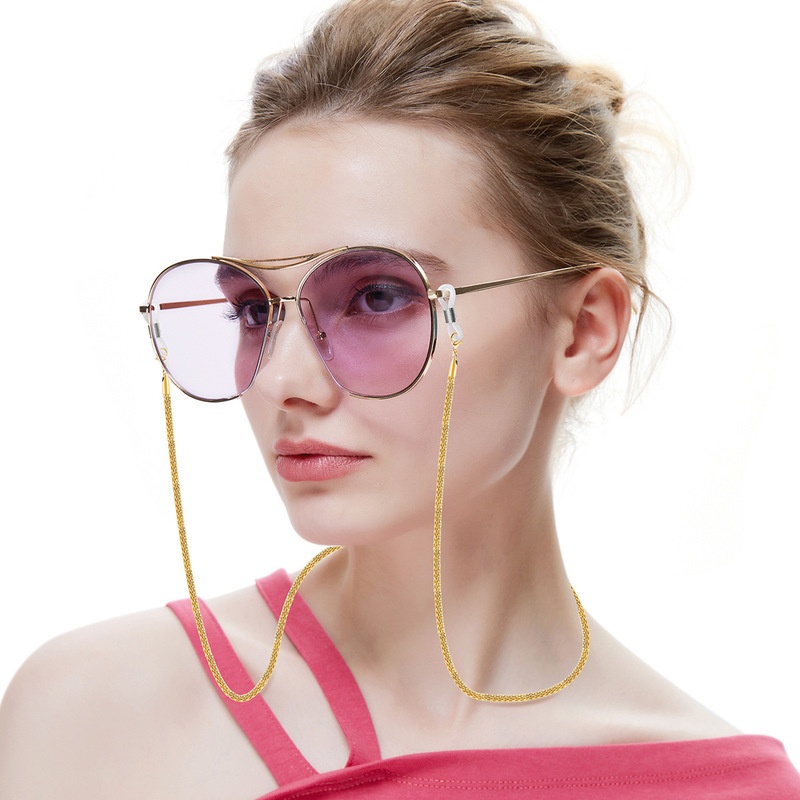 Dây Đeo Mắt Kính Bằng Kim Loại Ba Trong Một Đa Năng Thời Trang Hàn Quốc
