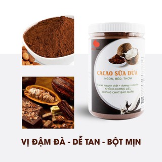 550g/Hũ - Bột Cacao sữa dừa GreenD Food