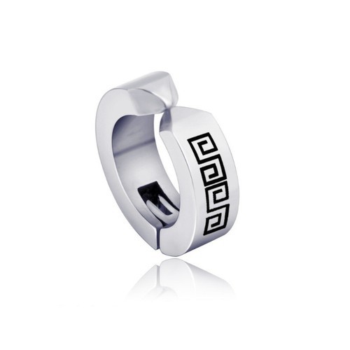 Bông Tai Nam Loại Kẹp Ko Cần Bấm Lỗ Tai Titan Ko Đen TT 2544 - 1 Cái