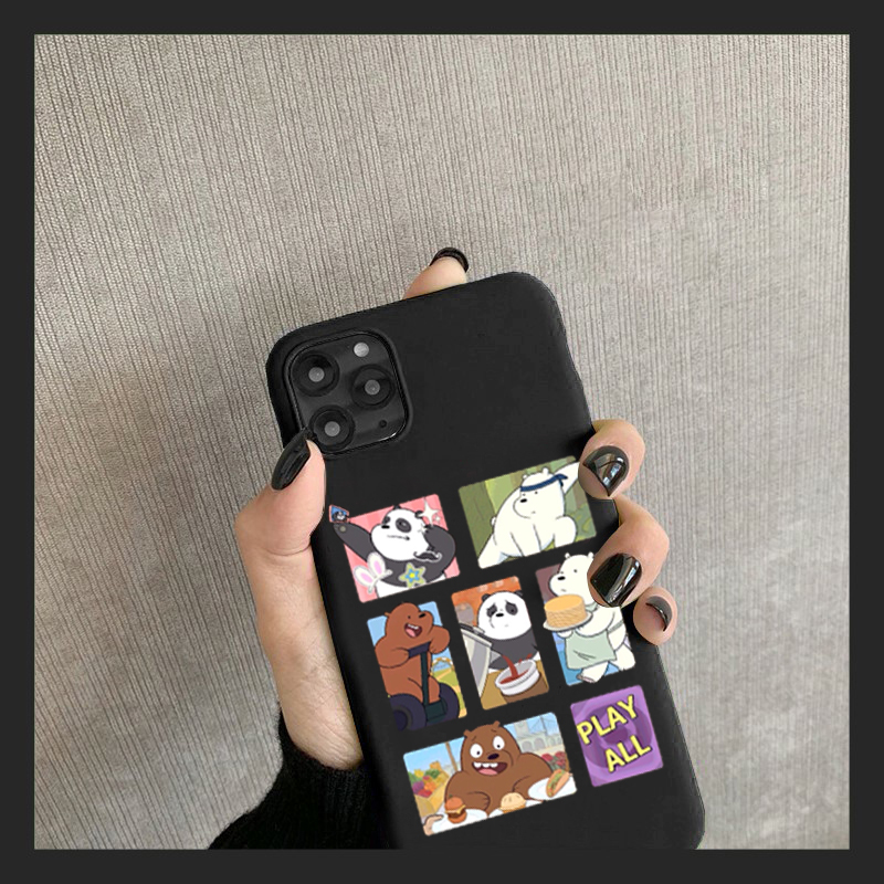 We bare bears Case Xiaomi redmi note7 note7pro note8 8pro note9s k20 k30pro phone case note4 4x 5a 5pro 6 casing redmi 4a 4x 5a 6 6a 8 8a Silicone cute cartoon