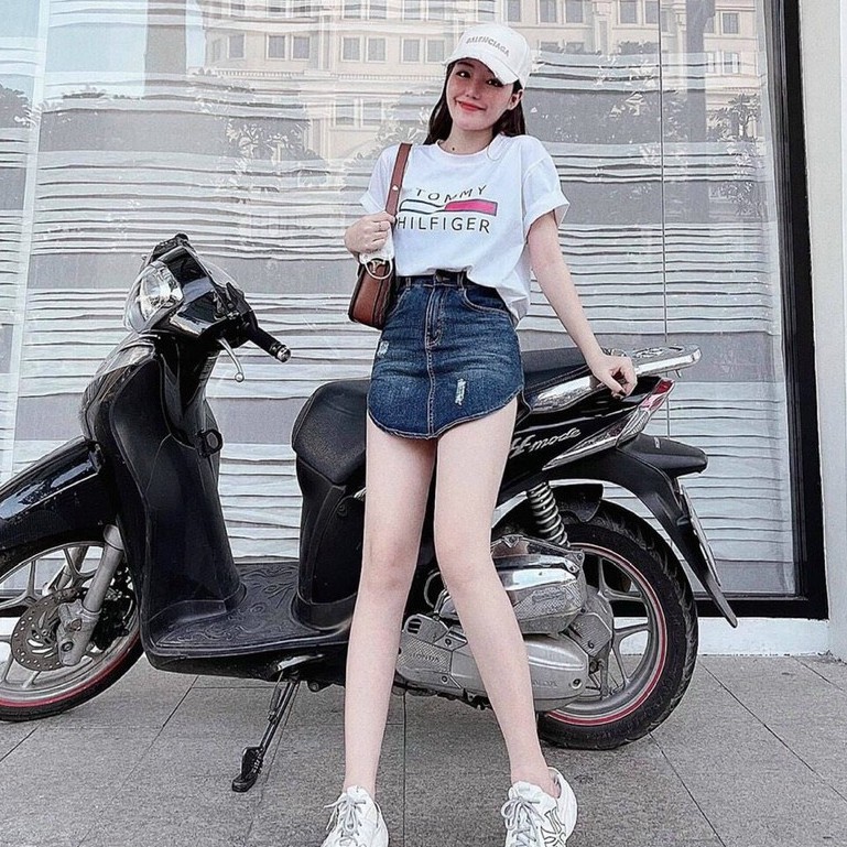 chân váy bò nữ kiểu dáng đuôi cá năng động trẻ trung | BigBuy360 - bigbuy360.vn