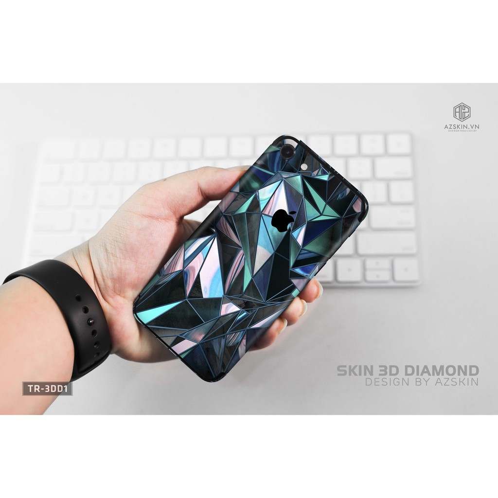 [Hot] Dán Skin 3D Diamond Cho IPhone | Skin IPhone 5 Lớp Chất Liệu Cao Cấp Chống Xước, Chống Thấm, Chống Bay Màu...