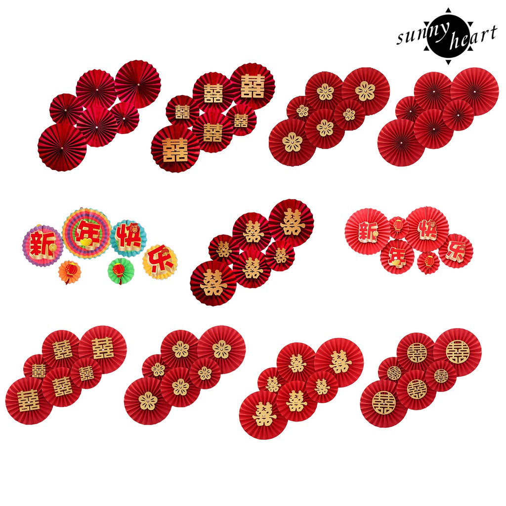 Quạt Giấy Treo Tường Phong Cách Trung Hoa