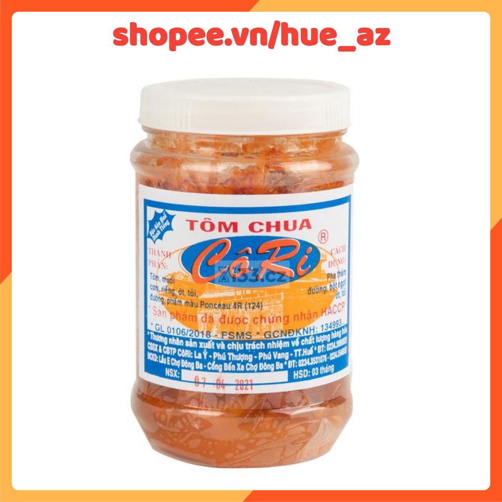 Tôm chua Cô Ri 500g - Đặc sản Huế