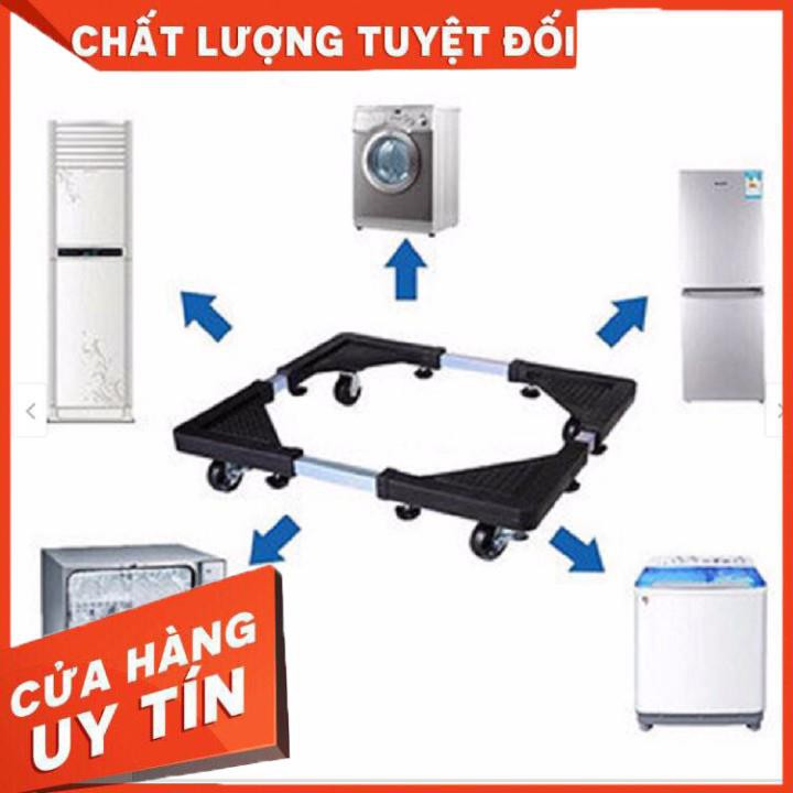 [XẢ KHO+FREE SHIP]  Kệ inox chân máy giặt tủ lạnh đa năng chống rung lắc loại có bánh xe