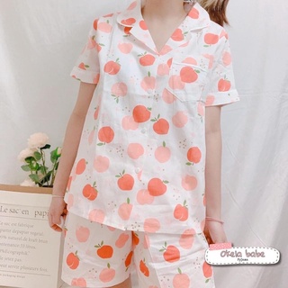 🍑🍑Bộ đồ ngủ chất đũi trái đào🍑🍑