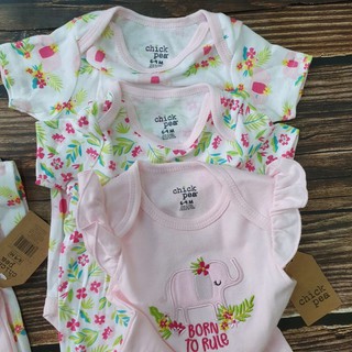 set 3 chiếc body bé trai bé gái Chickpea