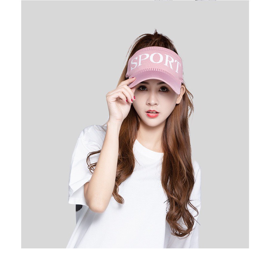 Mũ Lưỡi Trai Nửa Đầu Nón Chống Nắng Thể Thao Cho Nữ Sport