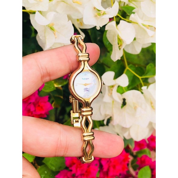 •Đồng hồ 2hand- Lắc đồng hồ nữ hiệu Burberrys - London - Swiss made - Vintage Watch•