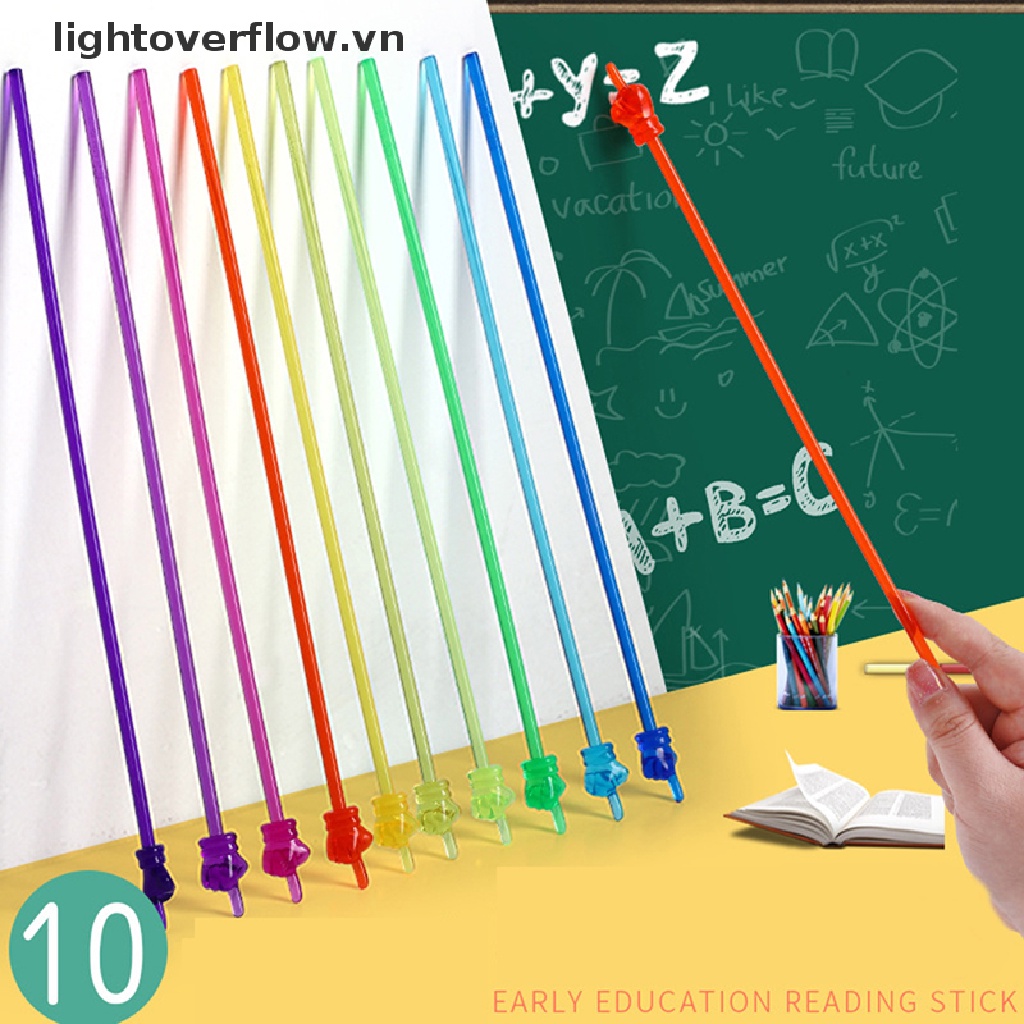 Set 2 Gậy Đọc Sách Ngón Tay Có Thể Uốn Cong Giáo Dục Cho Bé