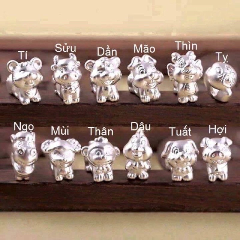 Charm Bạc 12 Con Giáp Mẫu Mới Nhất
