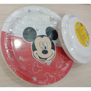 Dĩa giấy nhiều hình Disney 9"- 20 cái/lốc