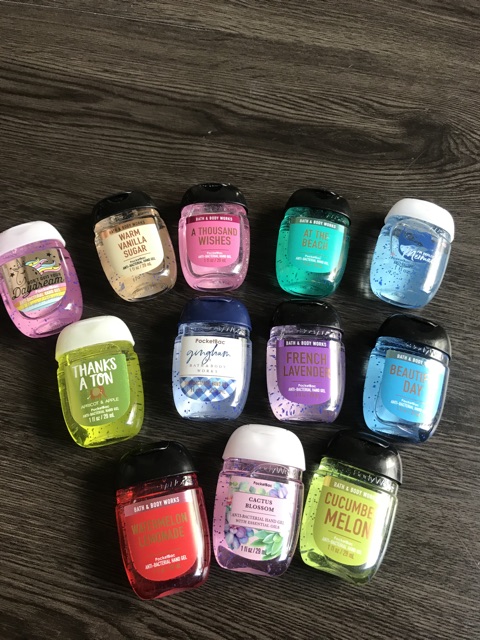 [CÓ SẴN] Nước rửa tay khô BATH&BODY WORKS hàng nhập khẩu chính hãng. Chai 29ml giúp vệ sinh khử trùng tiện lợi.Auth 100%