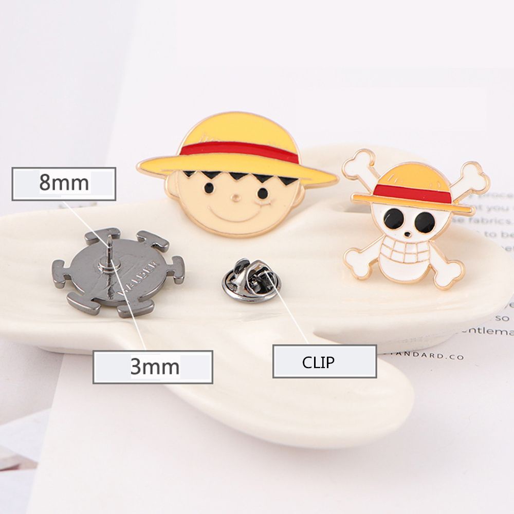 Huy hiệu cài áo thiết kế anime One Piece đáng yêu