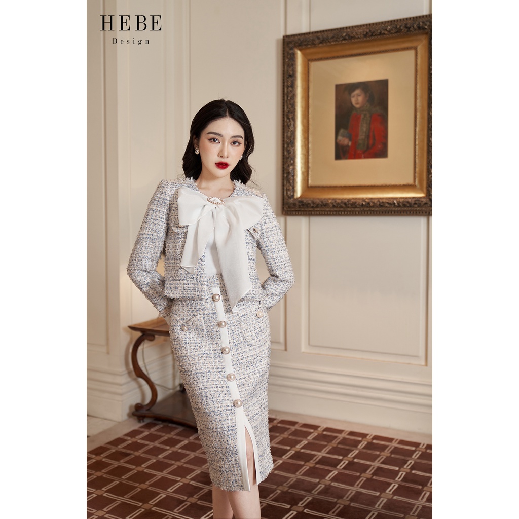 Set dạ tweed tiểu thư sang chảnh_HebeDesign_