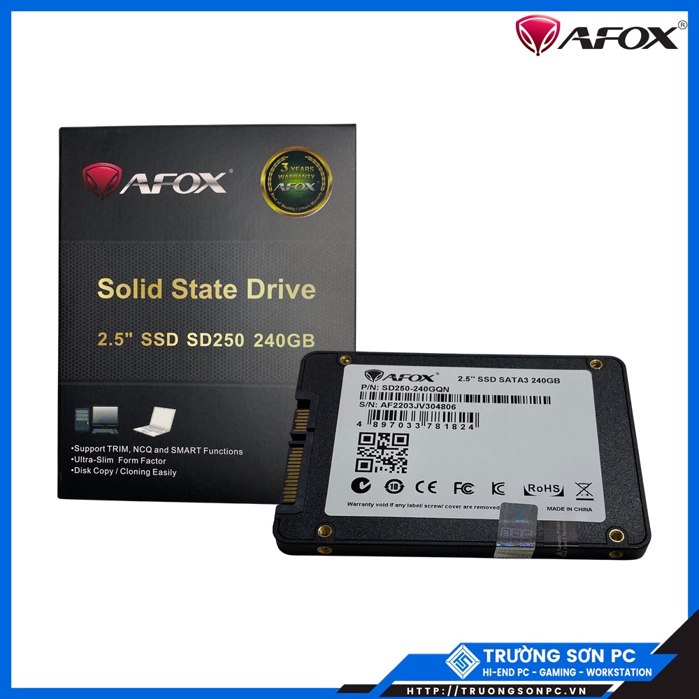 Ổ Cứng SSD Lexar, Afox, Eekoo, Mingkim 256GB 128GB 120Gb Sata3 2.5 inch | (Đoc 520MB/s - Ghi 450MB/s)