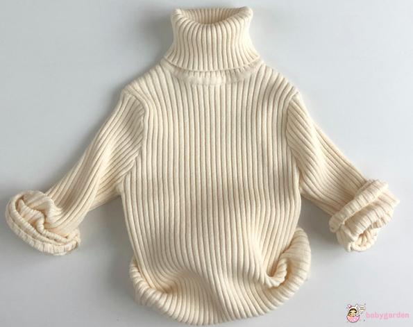 Áo Sweater Cổ Lọ Dài Tay Ấm Áp Mùa Đông Cho Bé