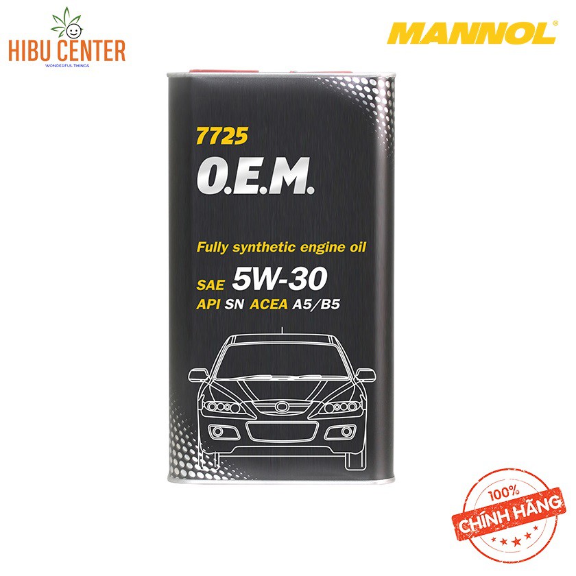 Nhớt MANNOL 5W-30 SN/CF O.E.M Cho Mazda 7725 – 4L Hàng Đức Cao Cấp Chính Hãng – HIBUCENTER