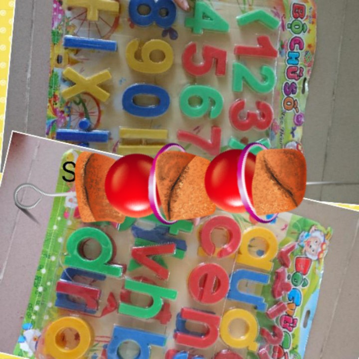 Bảng chữ cái và bảng số nhựa to