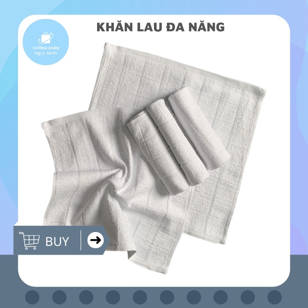 khăn lau đa năng KT 20 x 20cm Khăn Lau Bếp Lau Tay Lau Bát Đĩa 100% Cotton Kháng Khuẩn