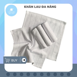 Khăn lau đa năng kt 20 x 20cm khăn lau bếp lau tay lau bát đĩa 100% cotton kháng khuẩn